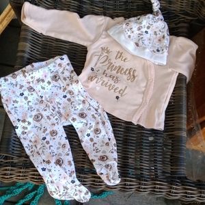 0-3 mth Gerber matching 3 piece set